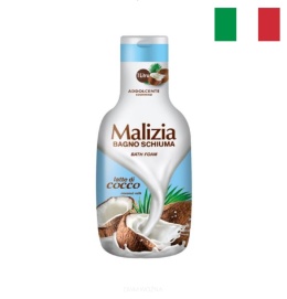 Malizia Cocco Żel pod Prysznic i Płyn do Kąpieli 1L 1000ml Włochy