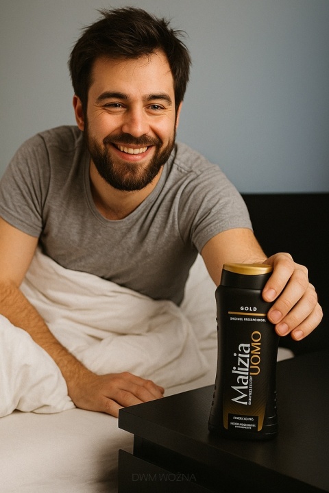 Malizia Gold Men 2w1 Żel pod Prysznic i Szampon 250ml do Ciała i Włosów