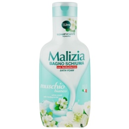 Malizia Muschio Bianco żel pod prysznic i płyn do kąpieli 1L wydajny