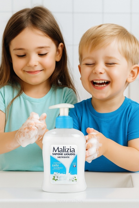 Malizia Mydło w Płynie Latte 300ml z Pompką Nawilżające do Rąk