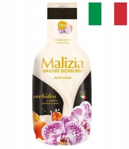 Malizia Orchidea Żel Pod Prysznic i Do Kąpieli 1000ml Włoski Płyn 1L