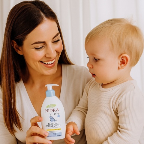 Nidra Baby Szampon i Płyn do Kąpieli 2w1 Sensitive 500ml dla Niemowląt 0+