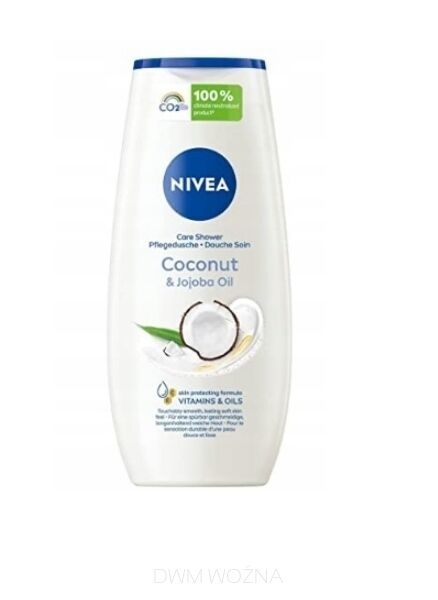 Nivea Żel Pod Prysznic i Płyn do Kąpieli Coconut & Jojoba Oil 250ml