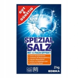 Sól do zmywarki Gut&Günstig 2kg skuteczne czyszczenie i ochrona sprzętu