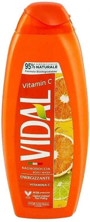 VIDAL Żel pod prysznic Vitamin C 600ml Nawilżający płyn do mycia ciała