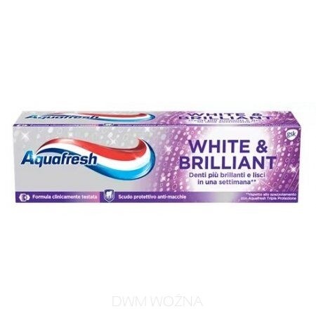 Aquafresh White & Brillant 75ml pasta wybielająca zęby, świeży oddech