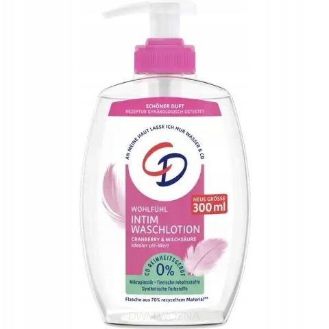 CD Płyn do Higieny Intymnej 300ml Delikatny Naturalny pH Neutralne