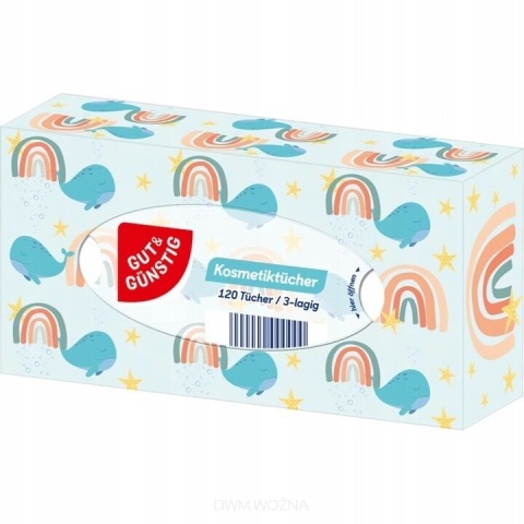 Chusteczki higieniczne Gut&Günstig 120 szt. miękkie kosmetyczne box