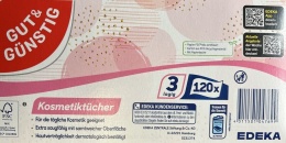 Chusteczki higieniczne Gut&Günstig 120 szt. miękkie kosmetyczne box