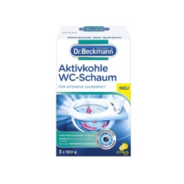 Dr Beckmann WC Schaum 3x100g Aktywna Węgiel Cytrus - Piana do Toalety