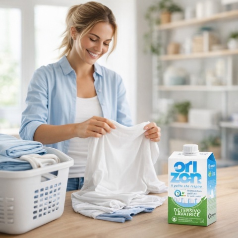 Dual Power Lavatrice Muschio Bianco 920ml ekologiczny żel do prania