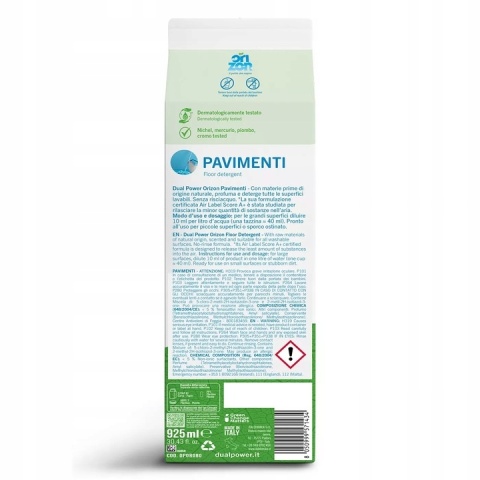 Dual Power Uniwersalny płyn do podłóg w kartonie Aloes 925 ml