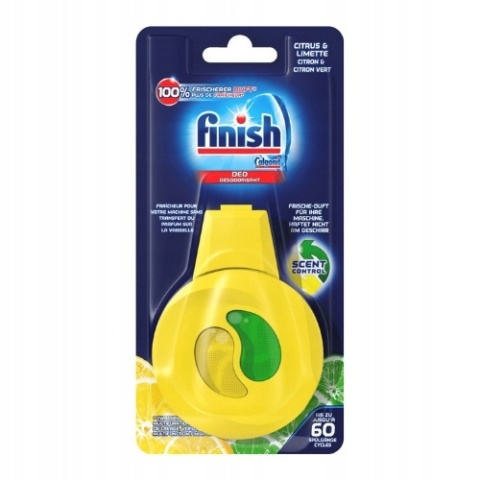 Finish Odświeżacz do Zmywarki Lemon 60 Myć Zapach Cytrynowy, Świeżość
