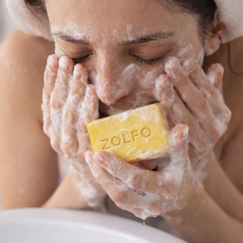 I Provenzali naturalne szare mydło do mycia twarzy ciała rąk z siarką 100g