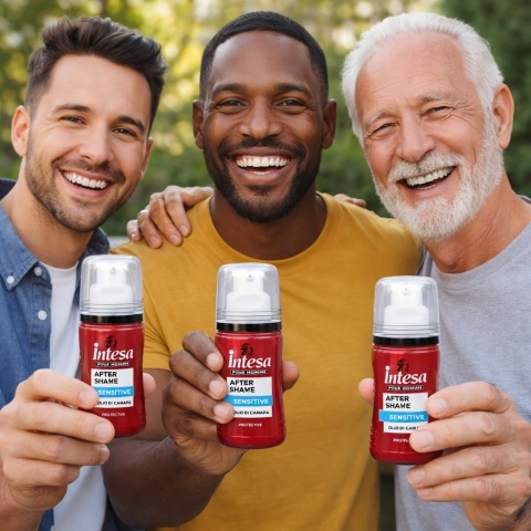 Intesa Nawilżający Żel do Twarzy i Brody Balsam po Goleniu 100 ml