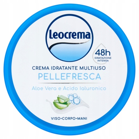 Krem Leocrema do twarzy i ciała z aloesem kwas hialuronowy 150 ml