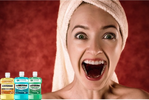 Listerine Ginger & Lime 500ml Płyn do Płukania Jamy Ustnej Świeży Oddech