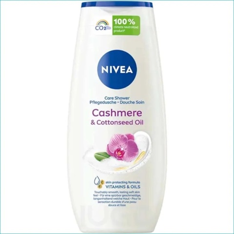 Nivea Cashmere & Cottonseed Oil Żel Pod Prysznic i Płyn do Kąpieli 250ml