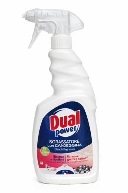 Odtłuszczacz DUAL POWER z wybielaczem środek preparat usuwanie tłuszczu 750ml