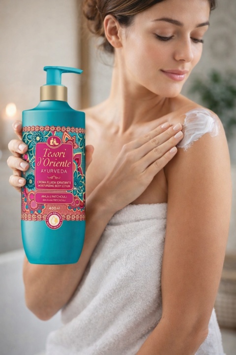 Tesori d'Oriente Balsam krem emulsja do ciała Ayurveda 400 ml nawilżający