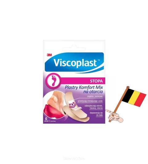 Viscoplast Plastry Komfort Mix na Otarcia i Pęcherze Wodoodporne, Oddychające