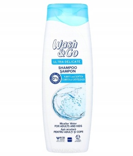 WASH&GO Szampon Delicate 360ml Delikatny do Włosów Normalnych i Cienkich
