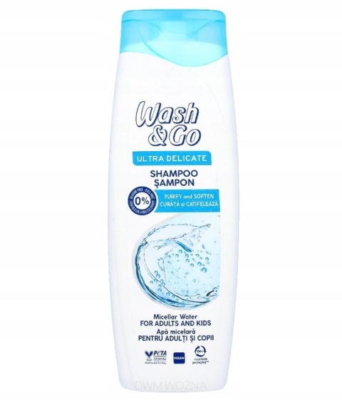 WASH&GO Szampon Delicate 360ml Delikatny do Włosów Normalnych i Cienkich