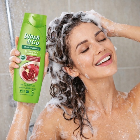 Wash & Go Szampon Argan Migdał Kamelia 360ml Do Wszystkich Włosów