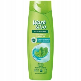 Wash&Go Szampon do włosów Menthol 360ml świeżość oczyszczenie energia