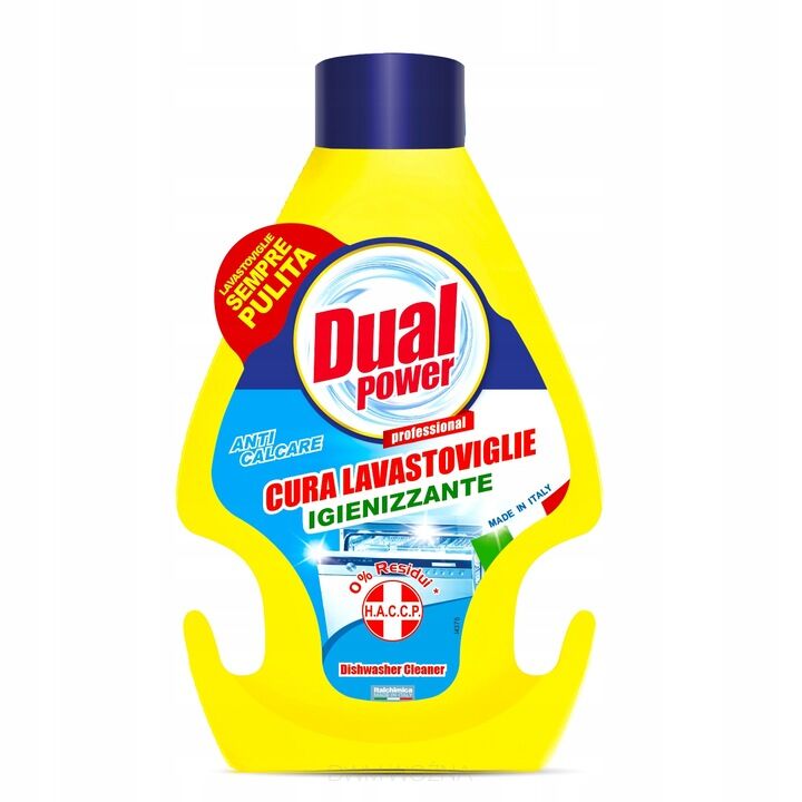 DUAL POWER PŁYN ŚRODEK PREPARAT  DO CZYSZCZENIA ZMYWARKI 250ML