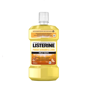 Listerine 500ml płyn do płukania jamy ustnej Ginger&Lime