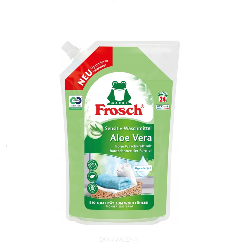 Frosch 24 prania żel Sensitive Aloe Vera 1,44l