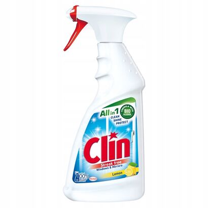 Clin Windows&Mirrors Spray płyn do mycia okien luster szyb 500ml Lemon