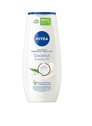 Nivea 250ml żel pod prysznic płyn do kąpieli Coconut&Jojoba Oil