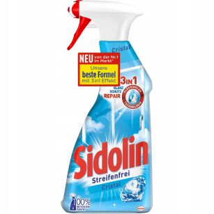 Płyn Sidolin 0,5l mycie szyb i luster powierzchni szklanych Streinfrei