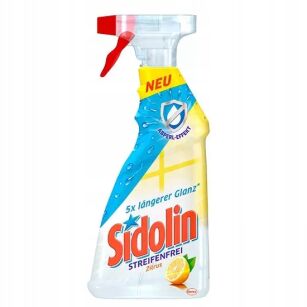 Płyn Sidolin 0,5l mycie szyb luster powierzchni szklanych citrone