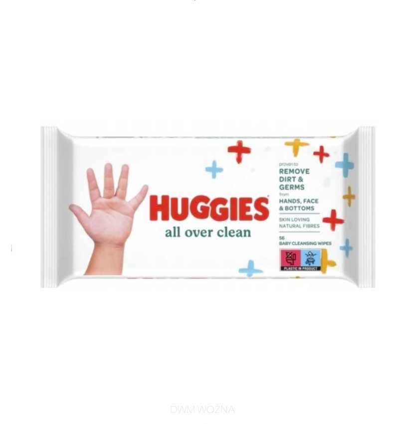 Huggies chusteczki dla dzieci nawilżane  56szt All over clean