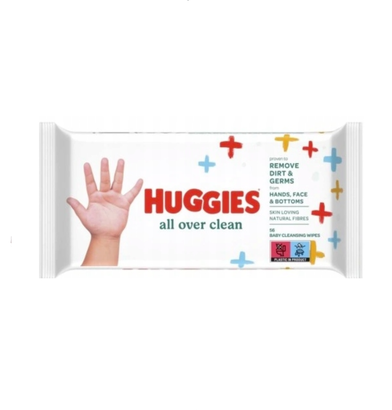 Huggies chusteczki dla dzieci nawilżane  56szt All over clean