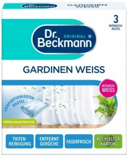 Dr Beckmann Gardinen Weiss proszek sól do wybielania firan 3x40g