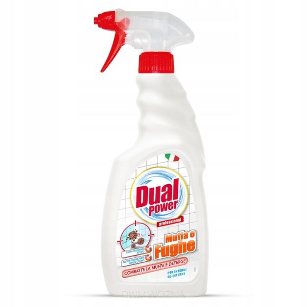 DUAL POWER PYN DO CZYSZCZENIA FUG usuwania pleśni  500ML