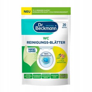 Dr Beckmann magiczne listki do WC  20szt. Citrus