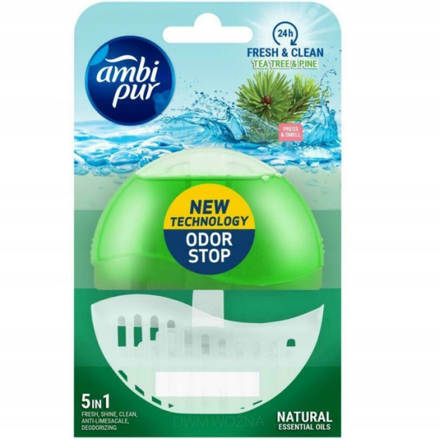 Ambi Pur 55ml zawieszka kostka do WC Toalety Tee Tree&Pine