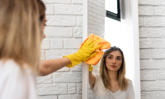 Jak umyć lustro, żeby nie było smug?
